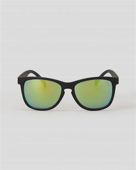 Shop Happy Hour Blacks Beach Sunglasses In Matte Black Yellow Fast Shipping And Easy Returns