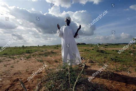 ismail abuker mohamed bashir praying  editorial stock photo