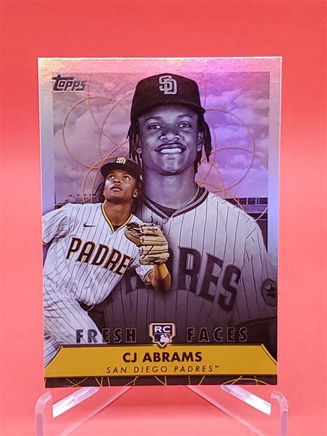 Cj Abrams Topps Series Rc Fresh Faces Vending Box Insert