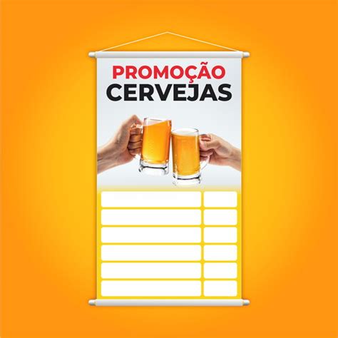 Banner Promoção Cervejas Tabela Valores Bebidas Grande Elo7