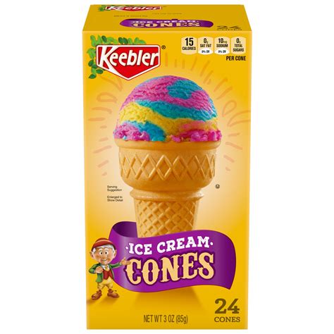 Keebler Ice Cream Waffle Cones 12 Count Box