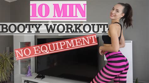 10 Min Booty Workout No Equipment Youtube