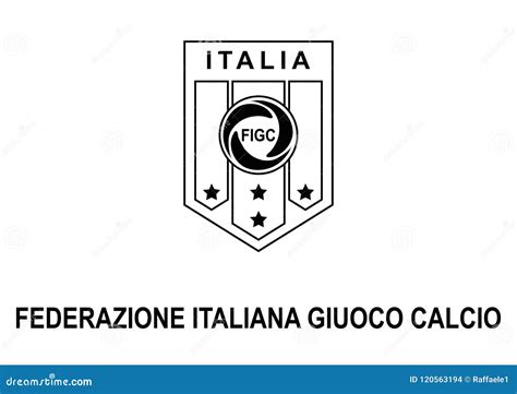 Figc Federazione Italiana Giuoco Calcio Logo Editorial Stock Image