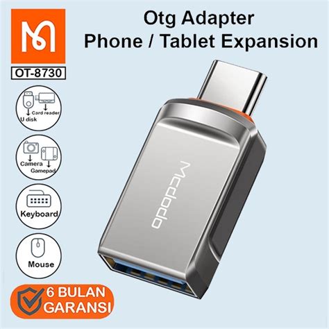 Jual Mcdodo Ot Connector Adapter Otg Type C To Usb A Flashdisk