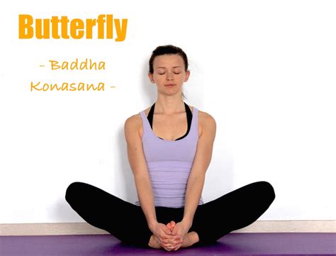 How To Do Baddha Konasana Butterfly Pose Yoga Poses Step By Step