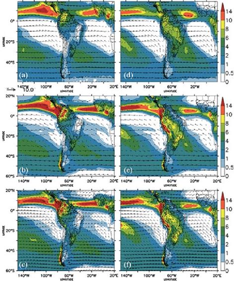 Seasonal Climatology Of Precipitation Mm Day And Wind At Hpa