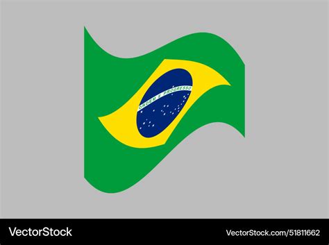 Brazil flag Royalty Free Vector Image - VectorStock