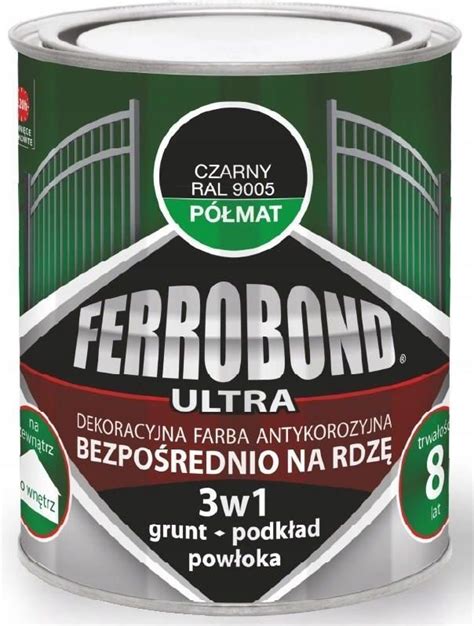 Farba Ferrobond Farba Antykorozyjna W Na Rdz L Grafit Mat