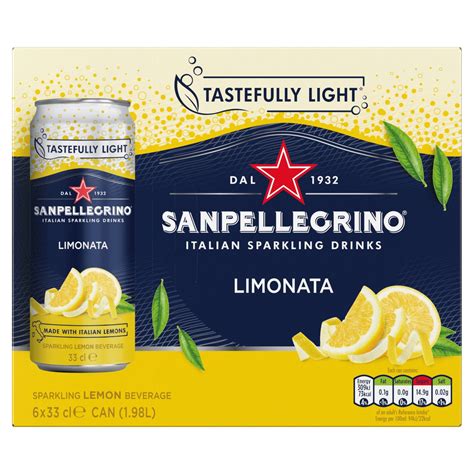 San Pellegrino Lemon Pack Cans Ml