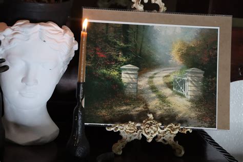 The Autumn Gate Thomas Kinkade Print Wall Decor Light Artist Hope Art ...