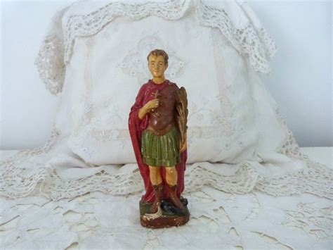 Antique Statue of Saint Expeditus Expedite Roman Centurion Soldier W ...