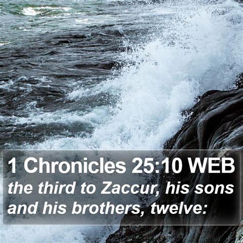 1 Chronicles 2510 Web The Third To Zaccur His Sons And His Brothers