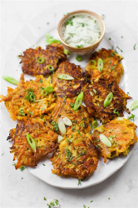 Carrot Zucchini And Scallion Fritters Colavita Recipes