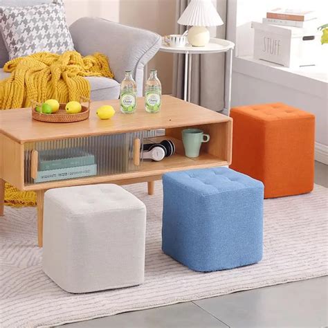 Small Stools Household Low Stools Living Room Sofa Stools Square
