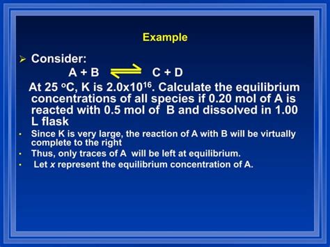 Chapter Chemical Equilibrium Ppt