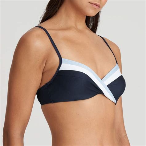 Bikini Azul Marino Con Aro Sin Relleno Unas1 Con Descuento Bikini Con