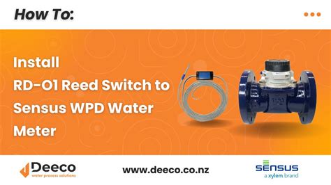 How To Install Rd O Reed Switch To Sensus Wpd Water Meter Youtube