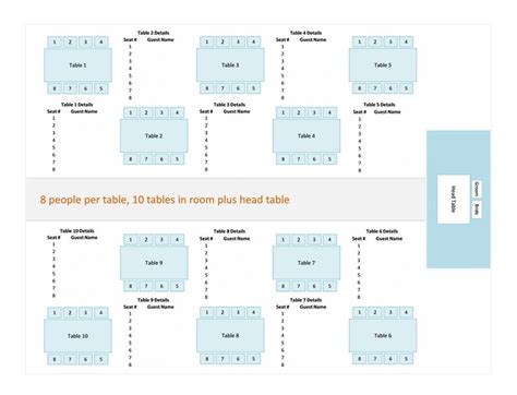 Wedding Reception Seating Chart » Template Haven