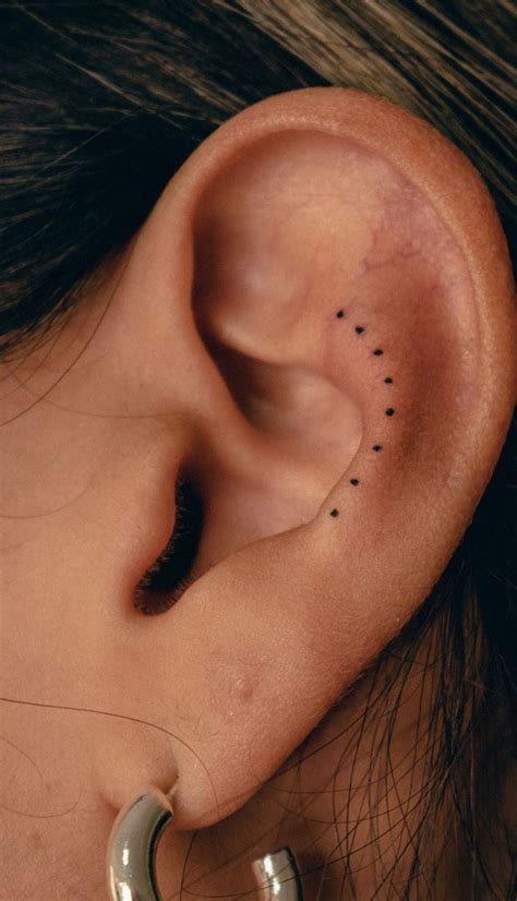 Unique Small Tattoo Designs Ideas Tiny Dots On Ear I Take You