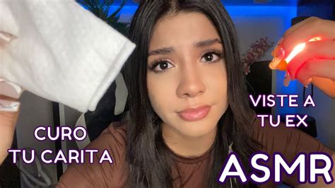 Asmr Espa Ol Pov Te Caes Por Ver A Tu Ex Y Yo Te Curo La Carita