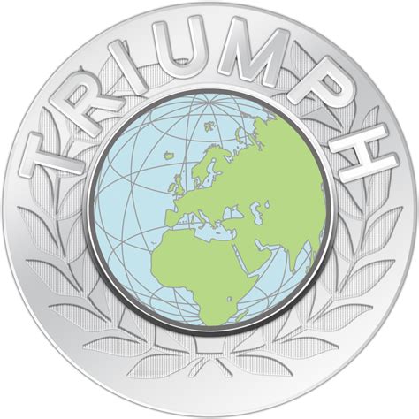 New Triumph Globe And Laurel Wreath Logo Concept Circle Free