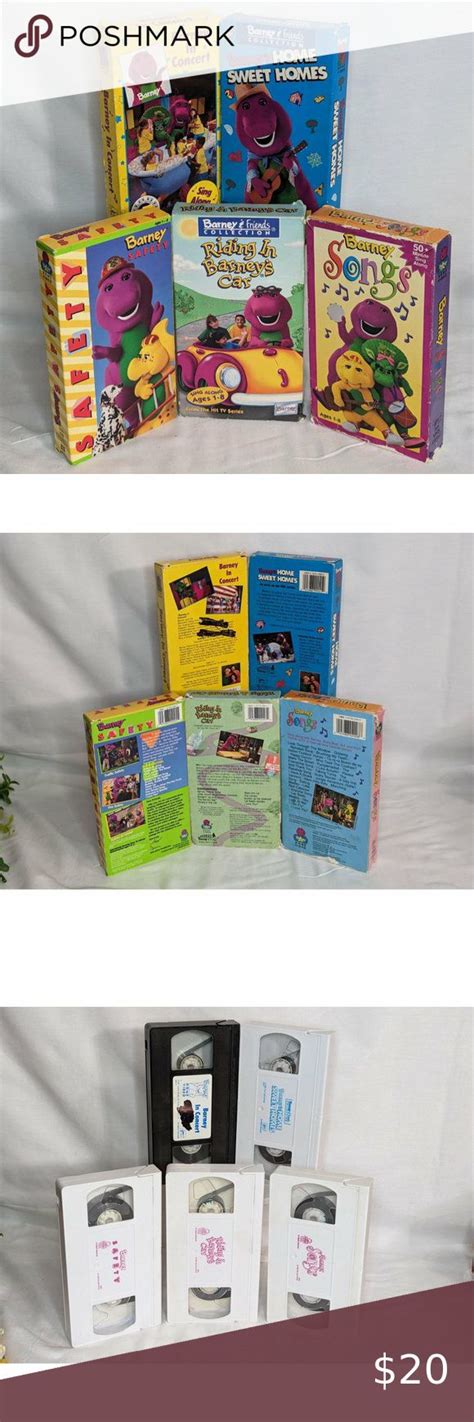 Barney And Friends Vintage Vhs Collection 5 Tapes 1991 1995 Good Condition Barney And Friends