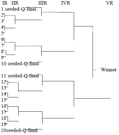 explain  seeding method  special seeding  knockout tournament
