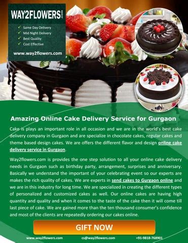 Cake delivery in gurgaon by Punsons Flora - Issuu