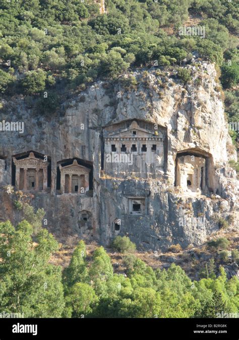 Rock Carved Tombs Turkey Hi Res Stock Photography And Images Alamy