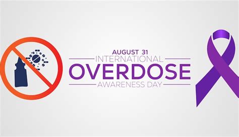 Premium Vector International Overdose Od Awareness Day Is Observed