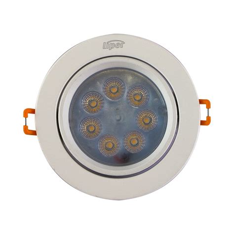 Panel led redondo 7 w luz calida 100 240 vac Lámparas ojo de buey