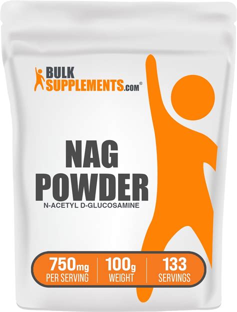 BulkSupplements N Acetyl D Glucosamine NAG Powder 750mg Per Serving