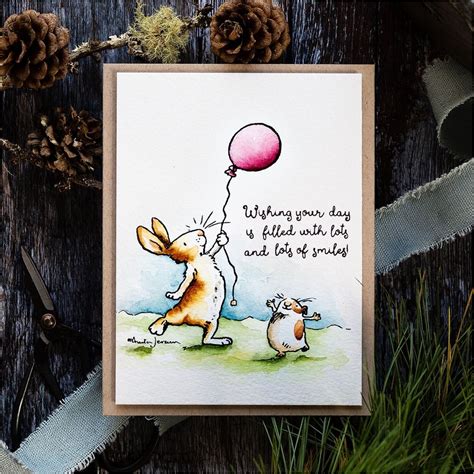 Colorado Craft Company Anita Jeram Birthday Wishing Clear Stamps Aj373