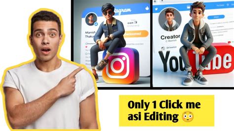 Create 3d Ai Social Media Boy Face Editing Viral Photo Editing Boy Face Editing Youtube