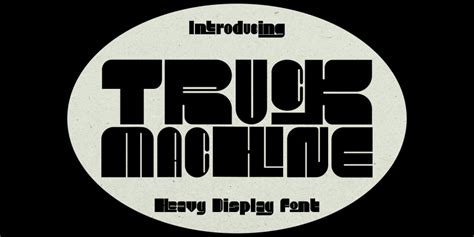 Truck Machine Font · 1001 Fonts