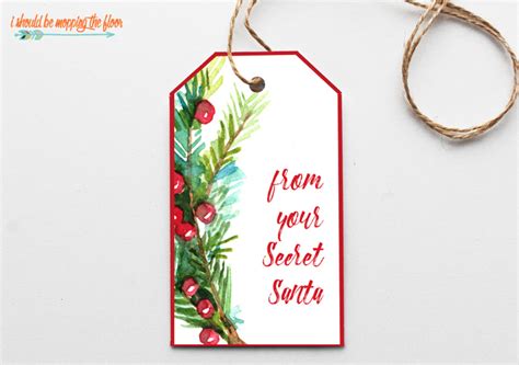 Printable Editable Secret Santa Gift Tags Printable Templates