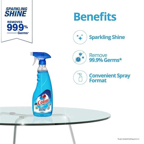 Trigger Spray Blue Colin Liquid Glass Cleaner Weight 1l Packaging Type Bottle At Rs 120