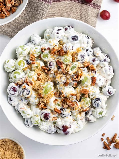 Creamy Grape Salad Recipe Belly Full