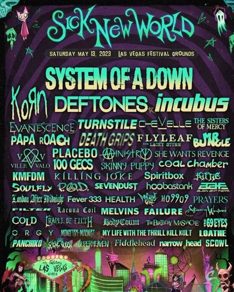 Anuncian Nuevo Festival De Nu Metal Con Korn System Of A Down