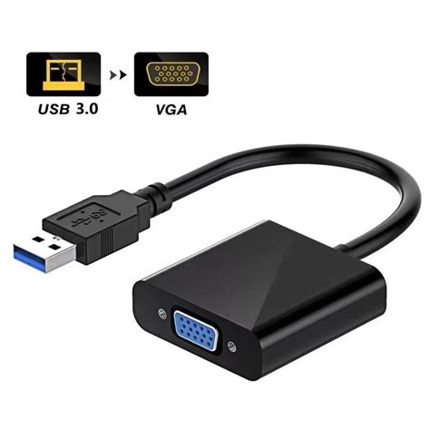 Cabo Adaptador Conversor Usb Para Vga Monitor Usb 3 0 Shopee Brasil