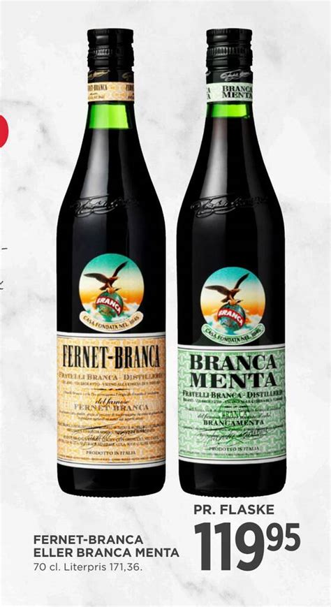 FERNET BRANCA ELLER BRANCA MENTA Tilbud Hos MENY