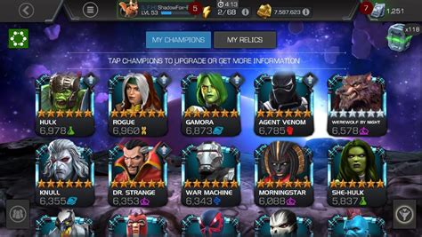 Hows My 5 And 6 Star Roster — Marvel Contest Of Champions