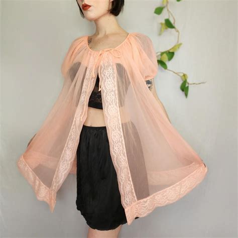 Vintage 60s 70s Baby Pink Babydoll Lingerie Depop