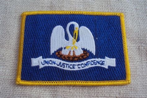 Vintage Louisiana State Motto Patch Union Justice Confidence - Etsy