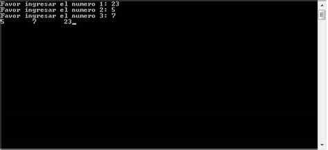 Sentencia If Else Visualstudio C Ordenar Tres Numeros Leidos
