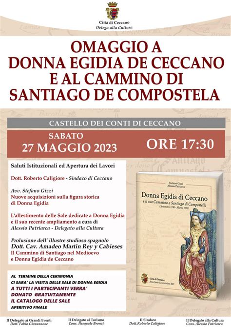 Comune Di Ceccano Omaggio A Donna Egidia De Ceccano 24 Maggio 2023