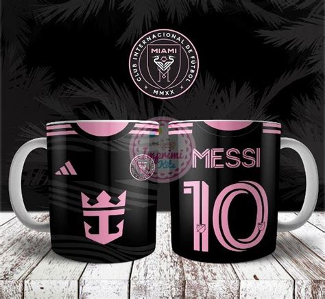 Plantillas Tazas Camisetas Messi Inter Miami 2024 Sublimacion Diseño