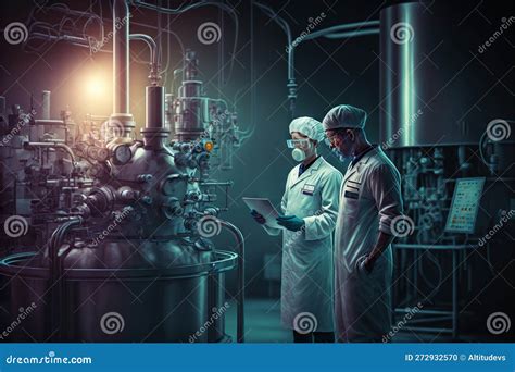 Chemical And Pharmaceutical Industry Production Factory Inside Stock