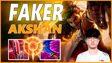 Faker Akshan Mid Gameplayseason League Of Legends Youtube