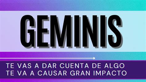 Geminis ♊ Te Vas A Dar Cuenta De Algo Te Va A Causar Gran Impacto Geminis Horoscopogeminis